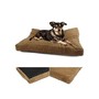 1Pcs Hair-raising Modern Pet Bed Cover Size XL 48 x 29 Washable Cat Pillow Zipper Color Type Khaki Suede
