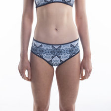 REVERSIBLE BIKINI BOTTOM - Coloured Glass/Marble Print