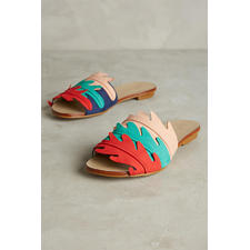 Guilhermina Scalloped Slide Sandals