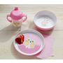 Owl & Cat Geo Animal Feeding Set | Pottery Barn Kids