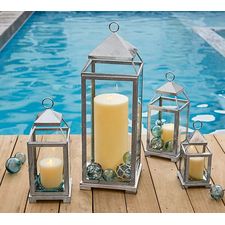 Malta Lantern - Galvanized Finis
