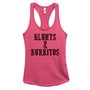 Womens Blunts & Burritos Grapahic Design Fitted Tank Top – WomensTankTops.com