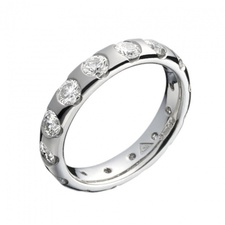 Platinum Brilliant Cut Diamond Wedding Ring. Design no. 1U45A