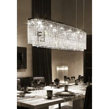 Rectangle Waterfall Pendant Light