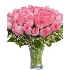 Sent Online Flower to Someone at Best Price - Pink Roses Bunch