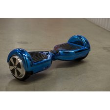 Chrome Hoverboard - 'Galaxy Blue' (with Bluetooth Speakers) - Space Chariot
