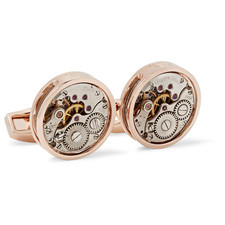 Skeleton Rhodium-Plated Cufflinks