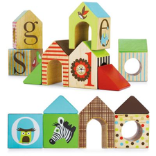 Skip Hop Alphabet Zoo ABC House Blocks