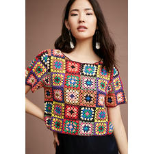 Crocheted & Cropped Pullover