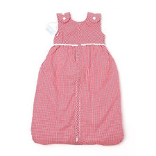Red Baby Lined Sleeping Bag with Buttons