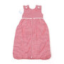 Red Baby Lined Sleeping Bag with Buttons