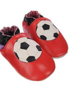 Leather Baby Shoes - Football