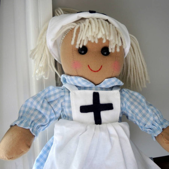 Personalised Nurse Rag Doll