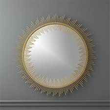 rocco 33" round wall mirror