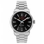 stainless steel quartz watch. Black dial - Whartongoldsmith.com