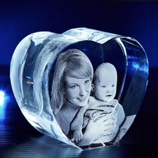 Small Heart 3D Crystal