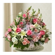 Pink Roses - Garden of Sympathy - Funeral Flower Delivery