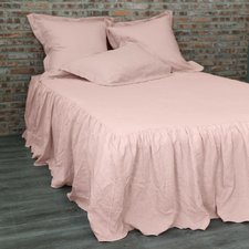 Vintage Washed Belgian Linen Coverlet - Linenshed