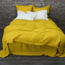 French Flax Linen Duvet Cover in Curry - Linenshed.com.au