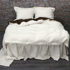 Linen Duvet Cover in Off-White - Cream - Linenshed