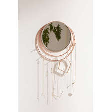 Slide View: 1: Wall-Mounted Lapsis Mirror   Jewelry Storage