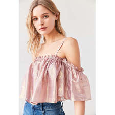 Kimchi Blue Penelope Cold-Shoulder Top