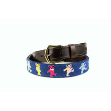 Dancing Bears Needlepoint Belt