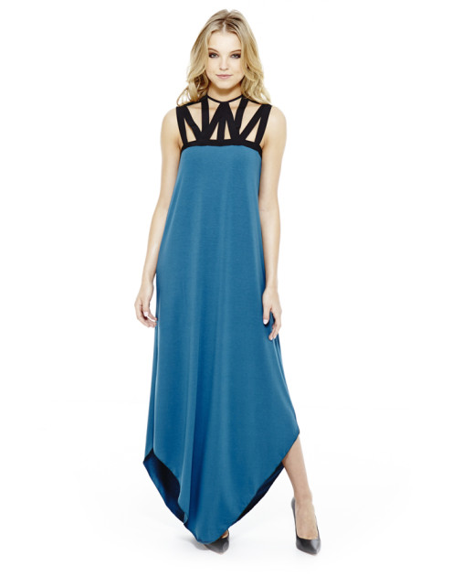 Giuliana Dress (Blue) - Lizna