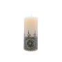White Mehandi Pillar Candle