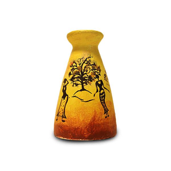 African Art Yellow Handmade...