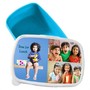 Personalized tiffin box for Kids with photo and message - Blue color