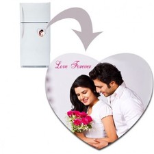 Heart shaped personalized fridge magnet