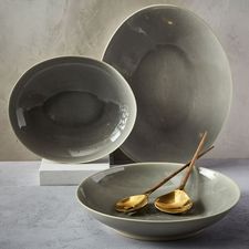 Alta Crackle Serveware - Light Gray | west elm