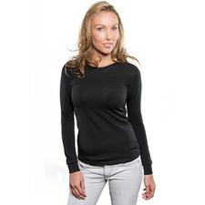 Merino Black Long Sleeve Womens Shirt - Smart Merino  - Shirt - Brass Monkeys
