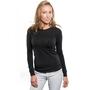 Merino Black Long Sleeve Womens Shirt - Smart Merino  - Shirt - Brass Monkeys