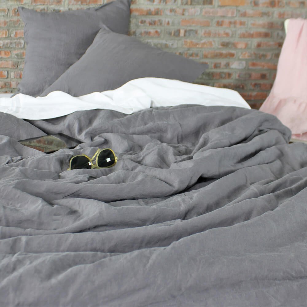 Linen Duvet Cover - Europea...