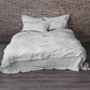 Hand Sewn Linen Duvet Cover Stone Grey - Linenshed