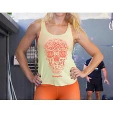 StrongerRX Bad Ass Skull Tank Top / Yellow