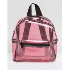 Transparent Glitter Backpack