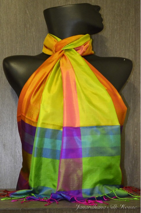 Colorful Printed Pure Silk ...