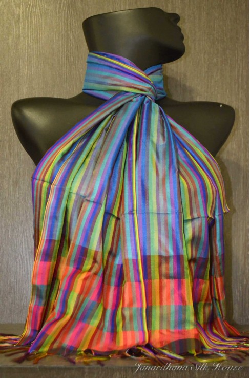 Colorful Printed Pure Silk ...