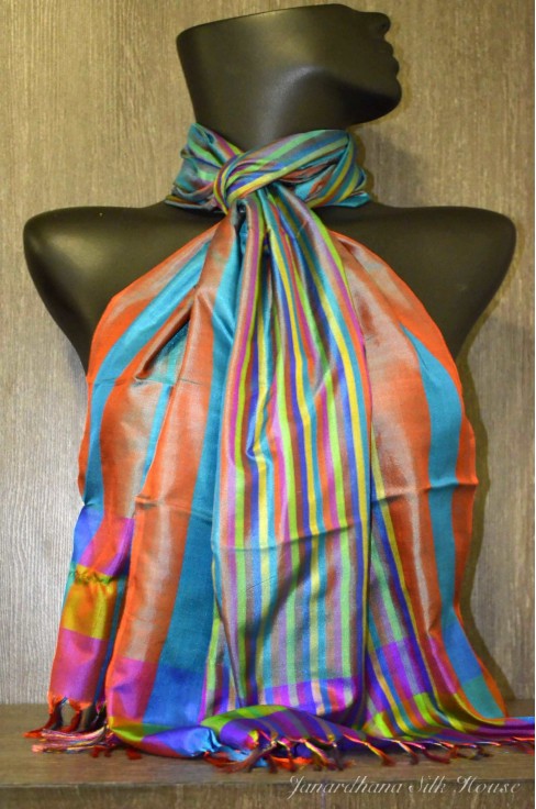 Colorful Printed Pure Silk ...