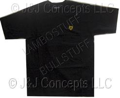 Mens Black Lamborghini Crest Short Sleeve Tee-shirt size Small