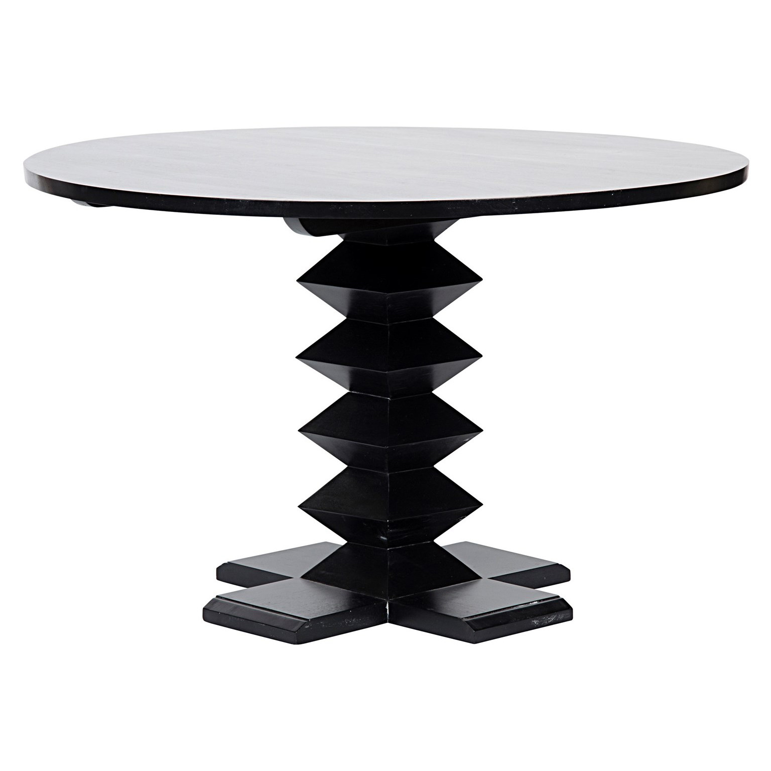 Noir - 48" Zig Zag Dining T...