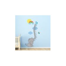 Baby Elephant Height Chart Wall Decal