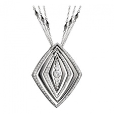 Christopher Wharton - White Gold and Brilliant Cut Diamond Pendant