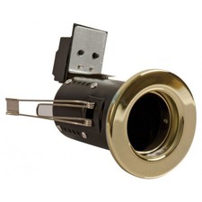 Fire Rated Downlight GU10 Fixed - Brass Finish