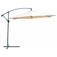 3m Banana Aluminium Parasol - Cream