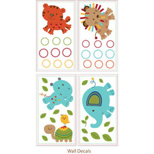 Kids Line Animal Parade Wall Decals