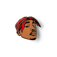 Tupac Shakur Lapel Pin
